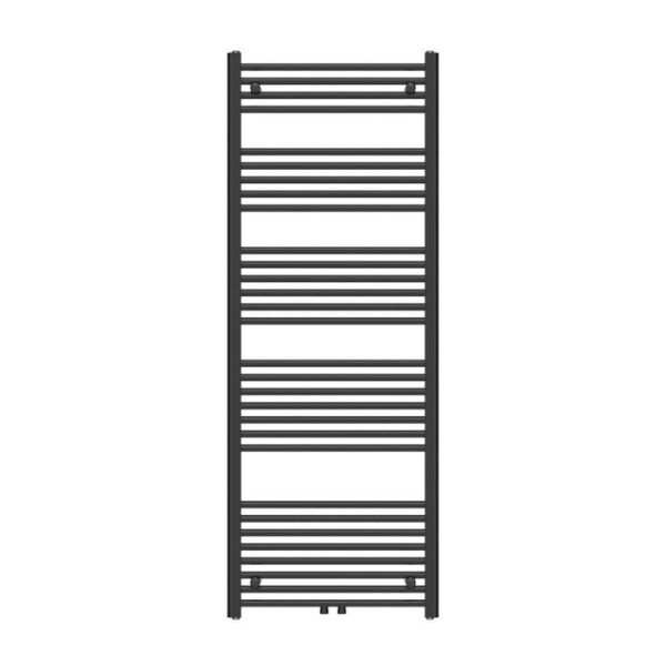 adema basic radiator 60x160cm recht middenaansluiting mat zwart sw732921