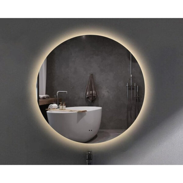 Adema Circle Badkamerspiegel - rond - diameter 100cm - indirecte LED verlichting - spiegelverwarming - infrarood schakelaar OUTLETSTORE SW3-100