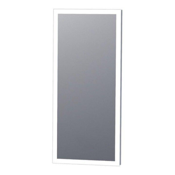 adema oblong spiegel 36x80cm inclusief led verlichting met spiegelverwarming en touch schakelaar sw523321