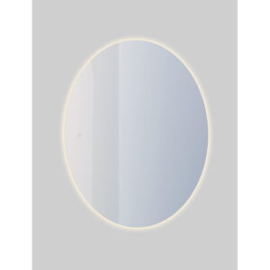 Adema Oval badkamerspiegel ovaal 60x80cm met indirecte LED verlichting met spiegelverwarming en touch schakelaar NAB001-B-60x80