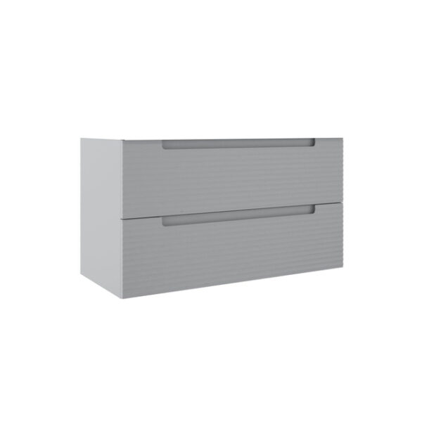 adema prime balance wastafelonderkast 100x55x44.9cm 2 lades geintegreerde greep mdf mat greige grijs sw892629