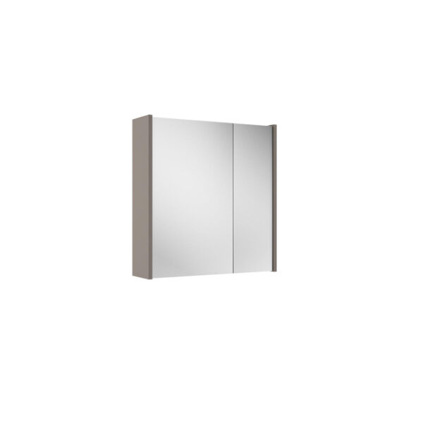 Adema Spiegelkast - 60x63x16cm - inclusief zijpanelen - taupe SW812066/SW910736