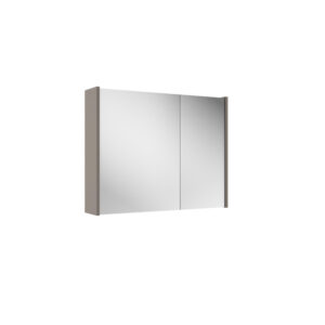 adema spiegelkast 80x63x16cm inclusief zijpanelen taupe sw910746