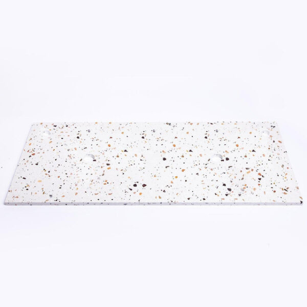 Adema Tops Topblad - 120.5x1.8x46cm - 2 afvoeren - 2 kraangaten - Terrazzo SW915235