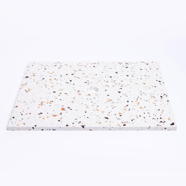 Adema Tops Topblad - 60.5x1.8x46cm - 1 afvoer - zonder kraangaten - Terrazzo SW915227