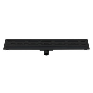 Best Design Black douchegoot - 7x100cm - met flens - Zwart mat 4006390