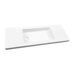 Best Design Slim wastafel voor meubel 100 cm ondiep 35 cm zonder kraan gat 4000810
