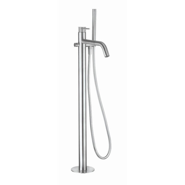 crosswater 3one6 staande badkraan vrijstaand 90.5cm hoog staafhanddouche rvs sw876135