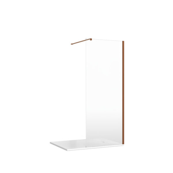 Crosswater Gallery Muurprofiel - 200cm - voor 10mm glas - geborsteld brons GRPROFILEBZ