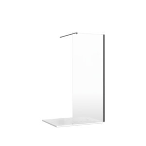 crosswater gallery muurprofiel 200cm voor 10mm glas slate gunmetal sw928086