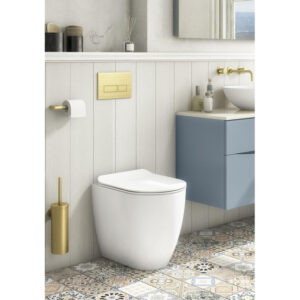 Crosswater Glide II Staand Toilet - 36.5x51x42.5cm - spoelrandloos - zonder zitting - mat wit GL6117CWM