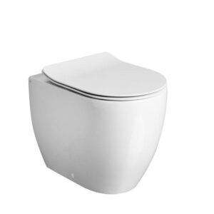 Crosswater Glide II Staand Toilet - 36.5x51x42.5cm - spoelrandloos - zonder zitting- wit glans GL6117CW