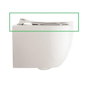 Crosswater Glide II Toiletbril - 46cm - softclose - quickrelease - mat wit GL6106WM