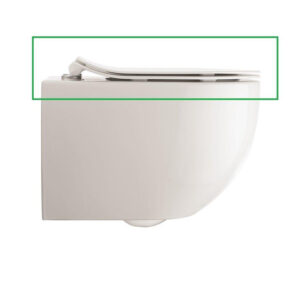 Crosswater Glide II Toiletbril - 52cm - softclose - quickrelease - mat wit GL6105WM
