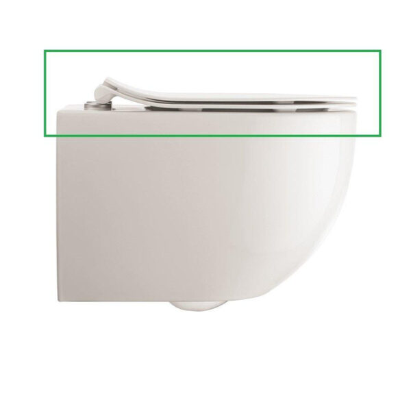 Crosswater Glide II Toiletbril - 52cm - softclose - quickrelease - mat wit GL6105WM