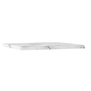 Crosswater Glide II Wastafelblad - 60x45x2.5cm - Carrara - Marble effect GL6100TMC