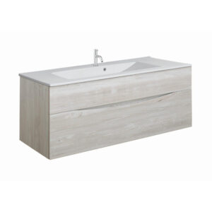 Crosswater Glide II Wastafelonderkast - 100x45x52cm - 2 lades - greeploos - nordic oak GL1000DNO+