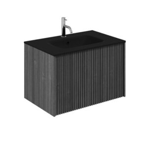 Crosswater Limit Wastafelonderkast - 70x45x46.5cm - Steelwood/Anthracite LM7000DSTAN