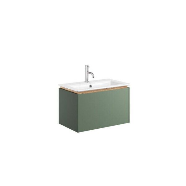 Crosswater Mada badmeubelset - 60x36.7x36cm - 1 wasbak - 1 kraangat - Salie groen MA6000DSGR