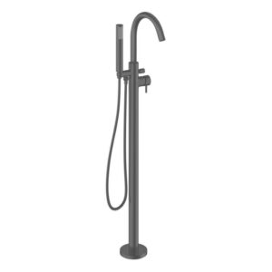 Crosswater MPRO Badkraan - vrijstaand - met staafhanddouche - slate (gunmetal) PRO416FT