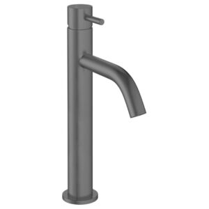 Crosswater MPRO Wastafelkraan - 36.2cm - hoog - zonder waste - slate (gunmetal) PRO112DNT