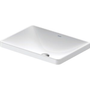 Duravit D-Neo inbouwwastafel 60x44x14.5cm 1 kraangat rechthoek Keramiek Wit 03586000791