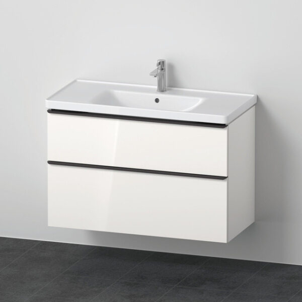 Duravit D-Neo meubelset m. wastafelonderbouwkast m. 2 laden m. softclose 100x20x48cm incl. wastafel wit hoogglans DE012202222