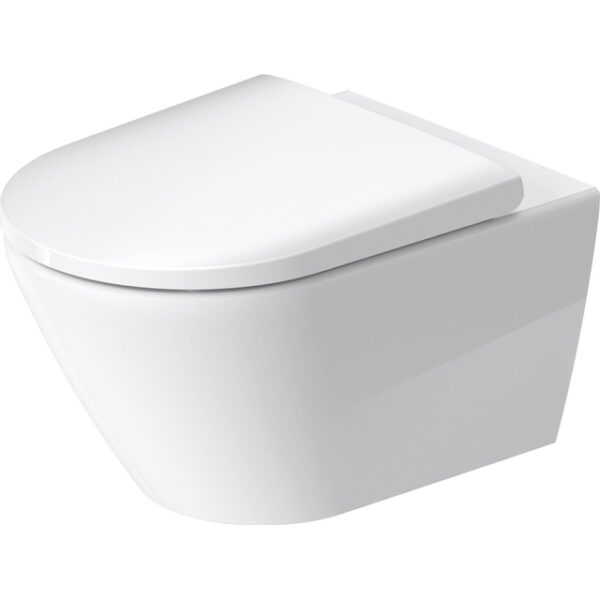 Duravit D-Neo wandtoilet zonder zitting 37x54x40cm Wit Hoogglans 25770900001