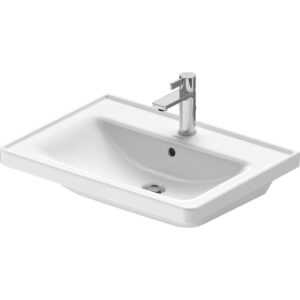 duravit d neo wastafel 65x48x16.5cm 1 kraangat rechthoek keramiek wit sw640403