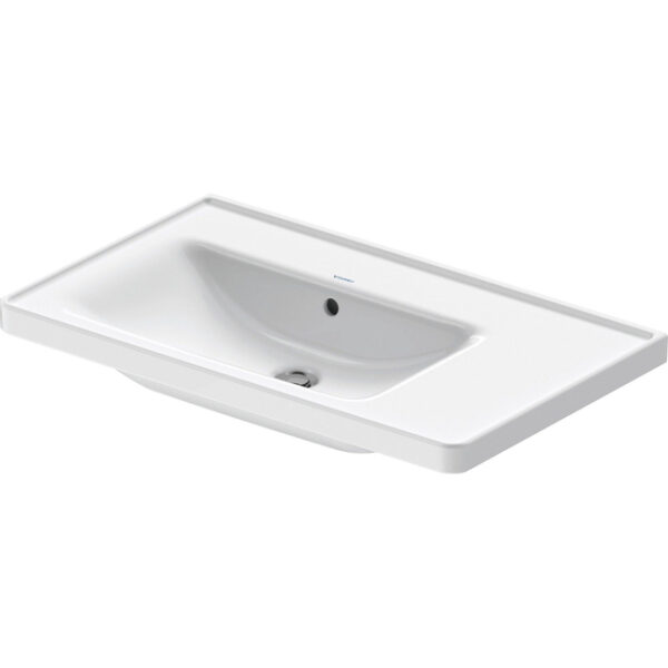 duravit d neo wastafel 80x48x17cm 1 kraangat rechthoek keramiek wit sw640392