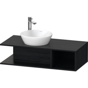 duravit d neo wastafelonderkast 100x26x48cm eiken zwart mat sw641214