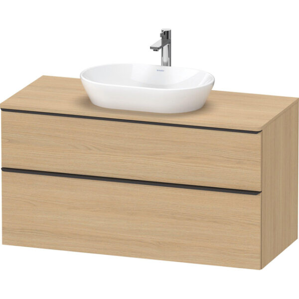 duravit d neo wastafelonderkast 120x66.4x55cm 2 lades natuur eiken mat sw641473