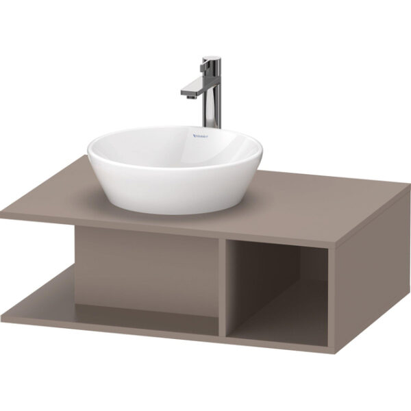 Duravit D-Neo wastafelonderkast 80x26x55cm Basalt Mat de492804343