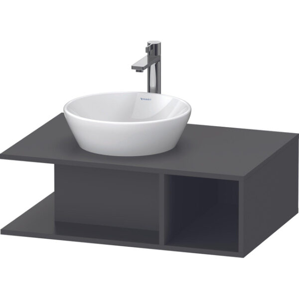 Duravit D-Neo wastafelonderkast 80x26x55cm Grafiet Mat de492804949