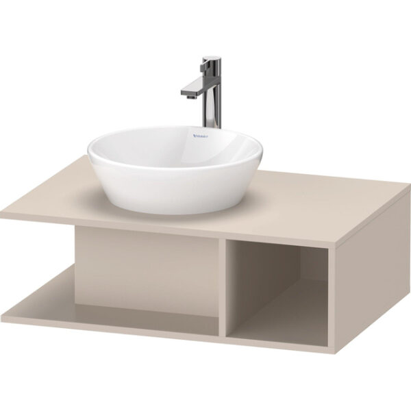 Duravit D-Neo wastafelonderkast 80x26x55cm Taupe Mat de492809191