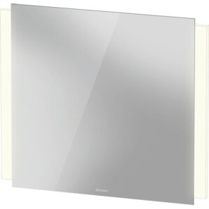 Duravit Ketho 2 spiegel - 80x70cm - met verlichting LED verticaal - met spiegelverwarming - wit mat K27072000000100