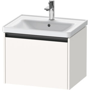 duravit ketho 2 wastafelonderbouwkast met 1 lade 58.4x45.5x44cm met greep antraciet wit supermat sw772737