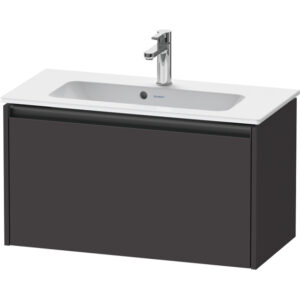 duravit ketho 2 wastafelonderbouwkast met 1 lade 68x39x44cm met greep antraciet grafiet supermat sw772041