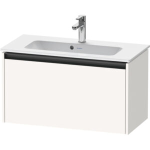 Duravit Ketho 2 wastafelonderbouwkast met 1 lade 68x39x44cm met greep antraciet wit supermat K25056084840000