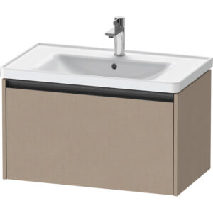 duravit ketho 2 wastafelonderbouwkast met 1 lade 78.4x45.5x44cm met greep antraciet linnen mat sw772386