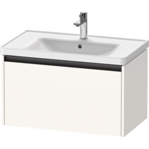 Duravit Ketho 2 wastafelonderbouwkast met 1 lade 78.4x45.5x44cm met greep antraciet wit supermat K25083084840000