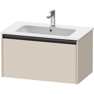 duravit ketho 2 wastafelonderbouwkast met 1 lade 81x48x44cm met greep antraciet taupe supermat sw773117