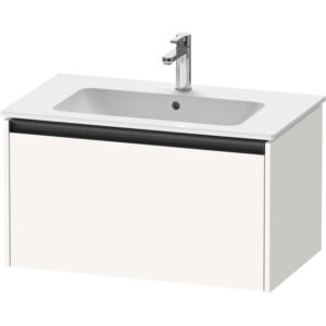 Duravit Ketho 2 wastafelonderbouwkast met 1 lade 81x48x44cm met greep antraciet wit supermat K25063084840000