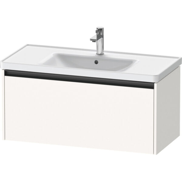 Duravit Ketho 2 wastafelonderbouwkast met 1 lade 98.4x45.5x44cm met greep antraciet wit supermat K25084084840000