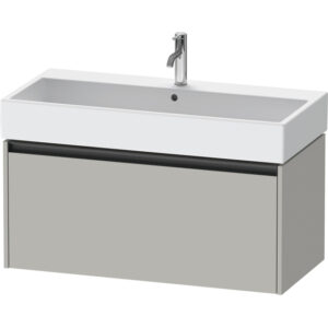 duravit ketho 2 wastafelonderbouwkast met 1 lade 98.4x46x44cm met greep antraciet betongrijs mat sw772182