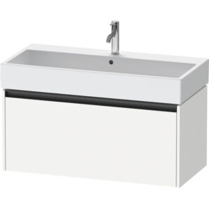 duravit ketho 2 wastafelonderbouwkast met 1 lade 98.4x46x44cm met greep antraciet wit mat sw772068