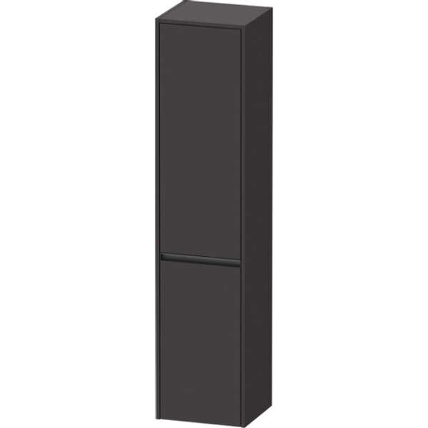 duravit ketho.2 hoge kast 40x36x176cm 2 linksdraaiende deuren spaanplaat grafiet mat sw772612