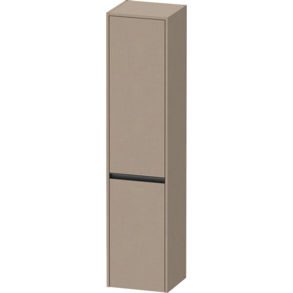 duravit ketho.2 hoge kast 40x36x176cm 2 linksdraaiende deuren spaanplaat linnen mat sw772609