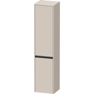 Duravit Ketho.2 Hoge kast 40x36x176cm 2 Linksdraaiende deuren Spaanplaat Taupe Mat K21329L91910000