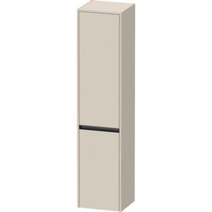 Duravit Ketho.2 Hoge kast 40x36x176cm 2 Linksdraaiende deuren Spaanplaat Taupe Mat K21329L83830000